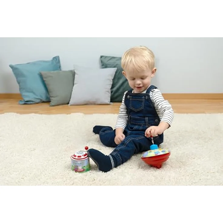 LENA® Brummkreisel 13 cm Peppa Pig, motorikförderndes Spielzeug für Kinder ab 18 Monaten, lose im Beutel – Bild 4