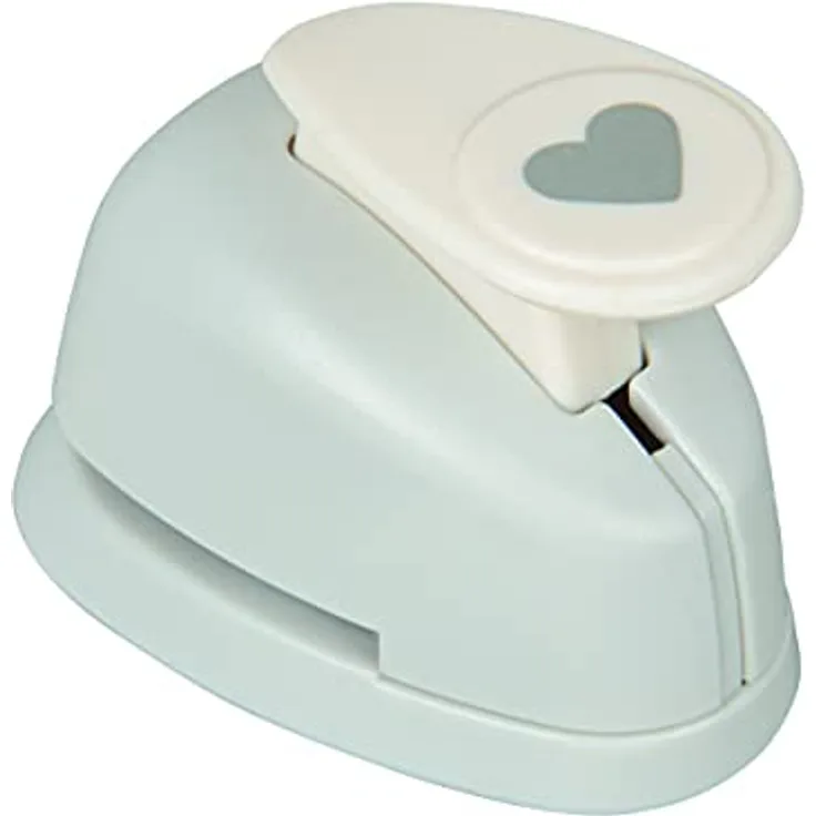 Rayher Motivstanzer Herz, ø 9 mm – 3/8 Zoll, geeignet für Papier/Karton bis zu 200g/m², 69157000