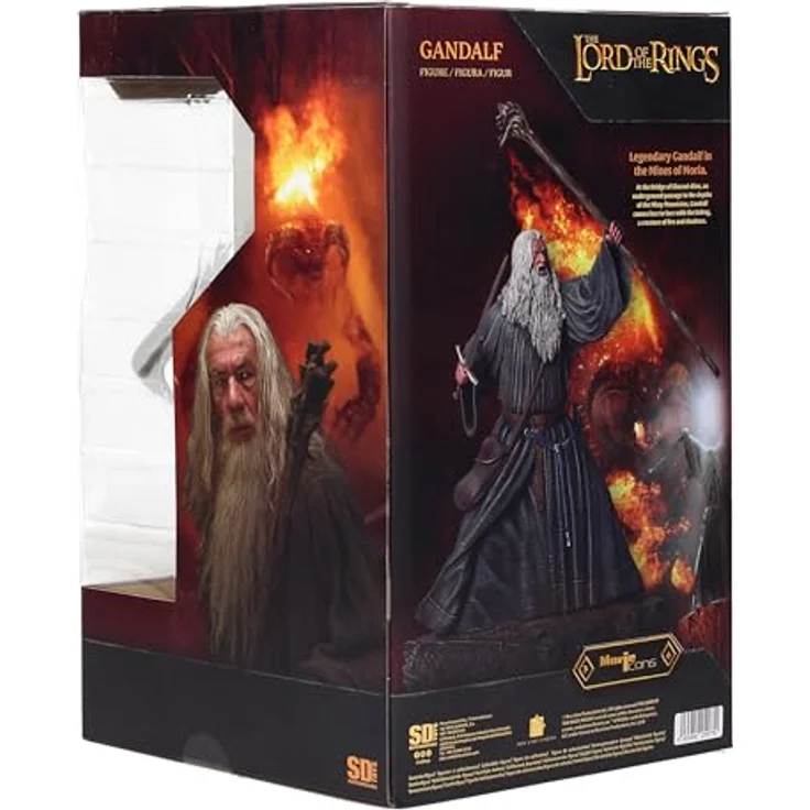SD Toys Actionfigur Der Herr der Ringe Gandalf aus Moria, 27 cm, grau/braun, 100% Kunststoff, in Geschenkverpackung – Bild 6