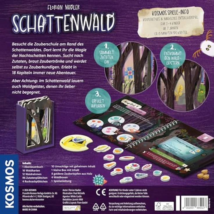 KOSMOS Schattenwald - Kinderspiel, Brettspiel aus ungiftigen Materialien, fängt Fantasie ein, leicht zu transportieren und robust – Bild 2