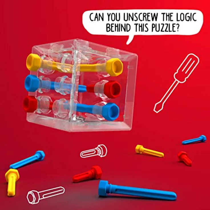 SMART Toys & Games Criss Cross Cube, Box-Puzzle mit 80 Herausforderungen für Logik- und Problemlösetraining, ab 8 Jahren – Bild 4