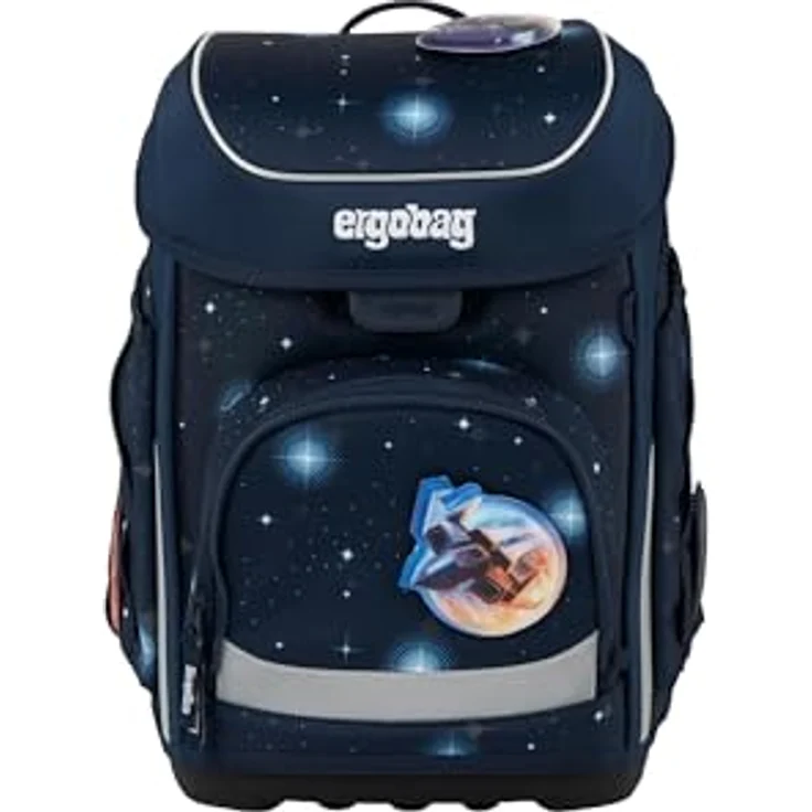 ergobag cubo Set, ergonomischer Schulranzen 5-teilig für die 1. Klasse, standfest, reflektierend, individuell gestaltbar, aus 27,7 recycelten PET-Flaschen – Bild 3