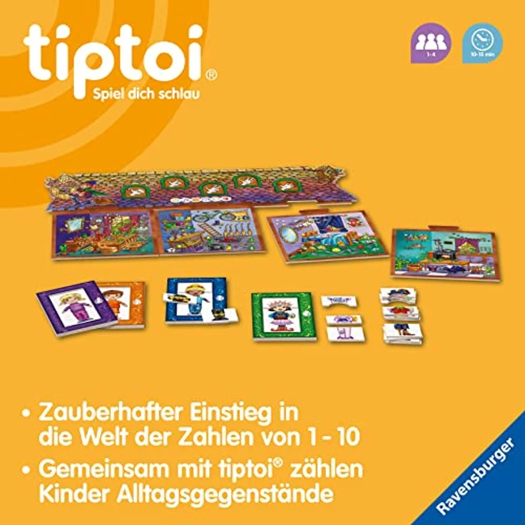 Ravensburger tiptoi Spiel 00132 Zahlen-Hexe, Zählen lernen von 1 - 10 für Kinder ab 3 Jahren – Bild 7