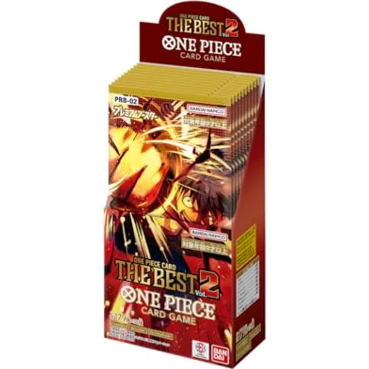 BANDAI The Best Vol. 2 Premium Booster Box PRB-02 (10) - One Piece Card Game - Japanisch, Sammelkarten