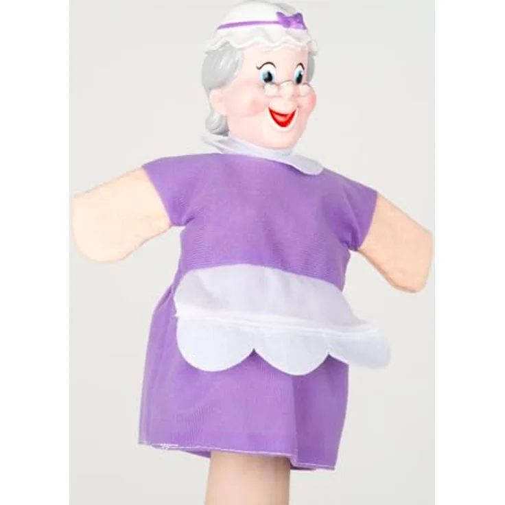 COLORBABY Cucu Show Set Rotkäppchen-Puppen, 4 Handpuppen, 25 cm, aus weichen und sicheren Materialien, ideal für Gruppenspiele und Familienzeit – Bild 5