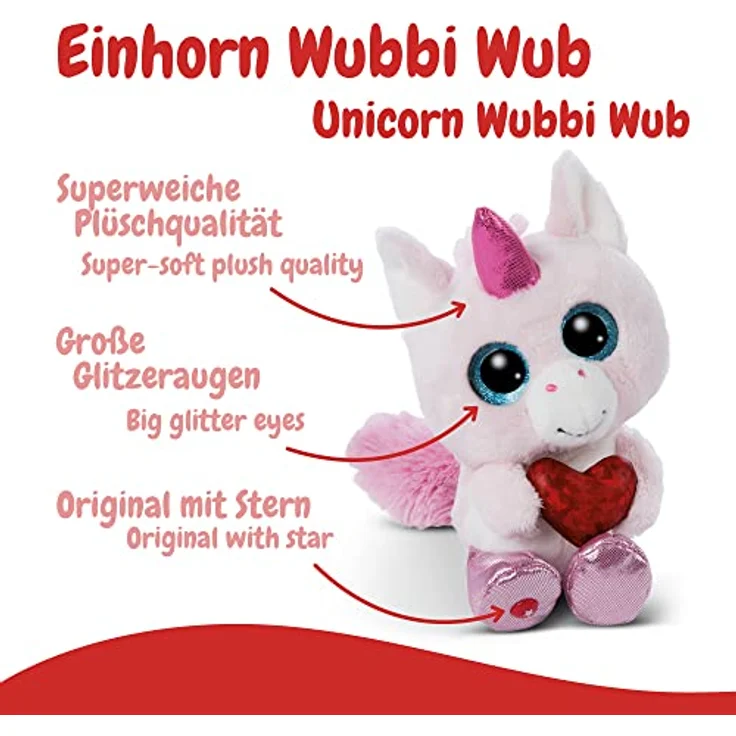 Glubschis Schlenker Einhorn Wubbi Wub 15cm GREEN – Bild 4