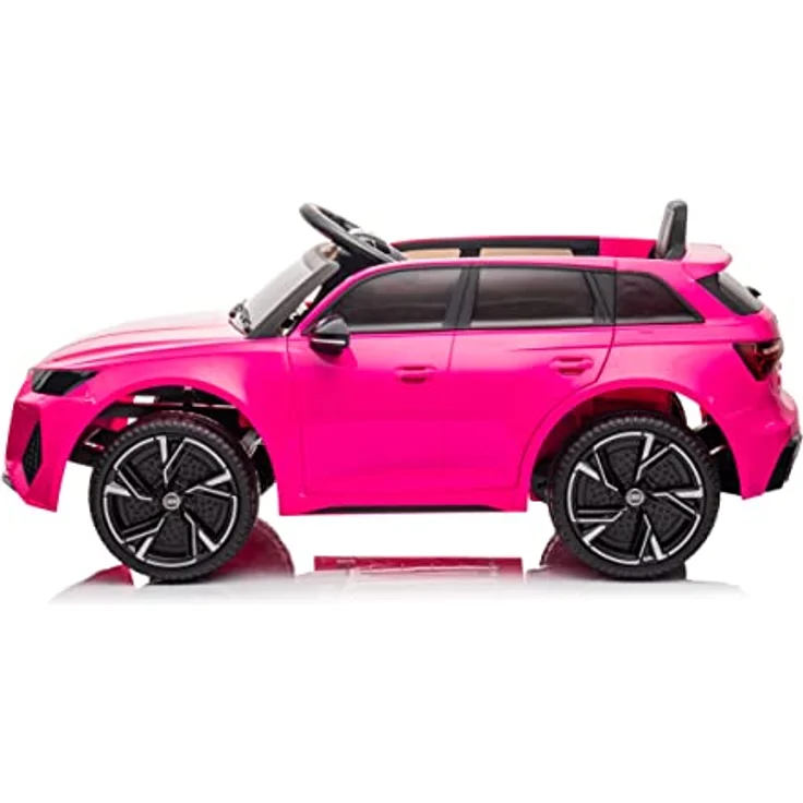 FINOOS Kinder Elektroauto A.U.D.I RS6 12V - Kinderauto mit 2,4 Ghz Rc Fernbedienung, Rosa – Bild 4