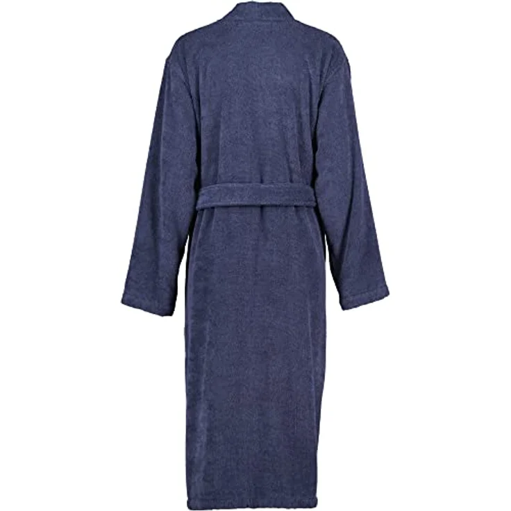 Cawö Damenbademantel Damen Bademantel Kimono Form, Baumwolle, Kimono-Kragen, Gürtel, weiß – Bild 3
