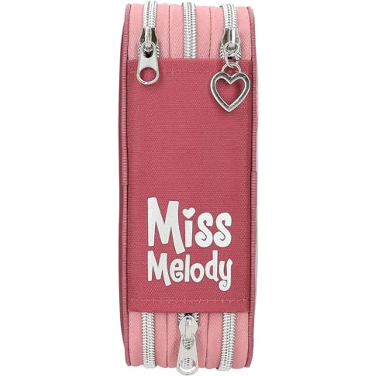 Depesche Federmäppchen Miss Melody 3-Fach Federtasche LED Pferde, (1-tlg) 3-Fach-Federtasche mit leuchtendem Pferdemotiv, rostrot – Bild 3