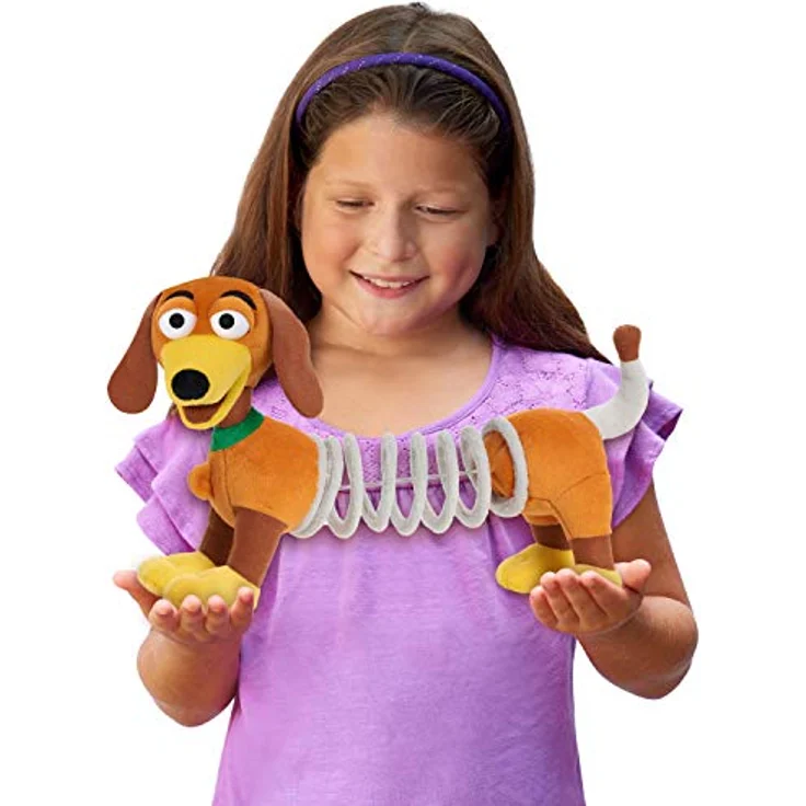 Just Play Ltd. Disney und Pixar Toy Story Slinky Dog Plushie, Plüschtier mit 10 Zoll Länge und weichem, kuscheligem Material – Bild 2