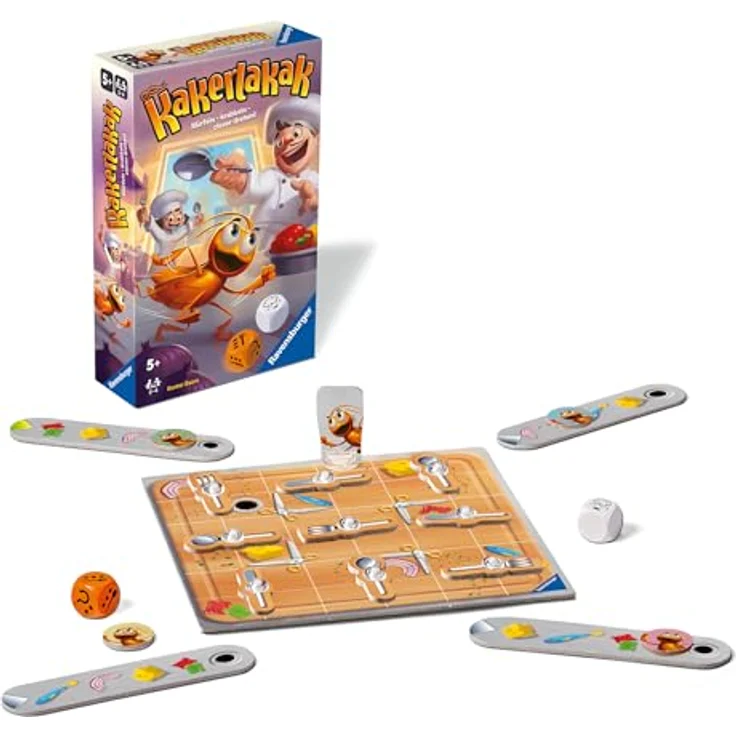 Ravensburger Kakerlakak 22446, Mitbringspiel für 2-4 Personen, kompaktes Reisespiel für Kinder ab 5 Jahren – Bild 3