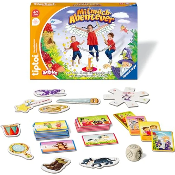 Ravensburger tiptoi ACTIVE Spiel 00130, Mitmach-Abenteuer, Bewegungsspiel ab 3 Jahren, mit Geschichten, schönen Liedern – Bild 3