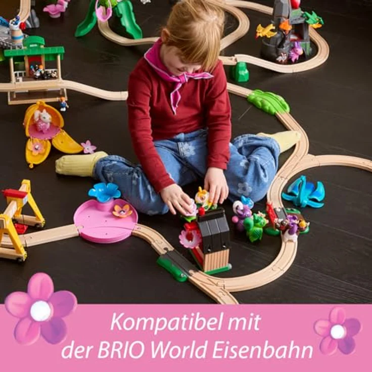 BRIO Flora - 36218 Heathers Blumenhaus | Spielset mit Flora-Figur und rosa-violettem Blumenhaus für Kinder ab 3 Jahren – Bild 11