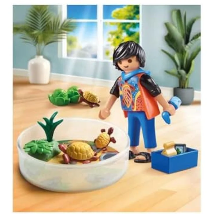 PLAYMOBIL PLL71748 TERRARIUM TORTUES FAMILIE, Sammelfiguren mit Referenznummer 71748 – Bild 3
