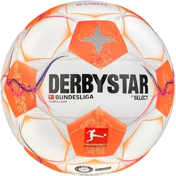 Derbystar Bundesliga Club S-Light v24, Jugend-Trainingsball in Weiss orange pink – Bild 3