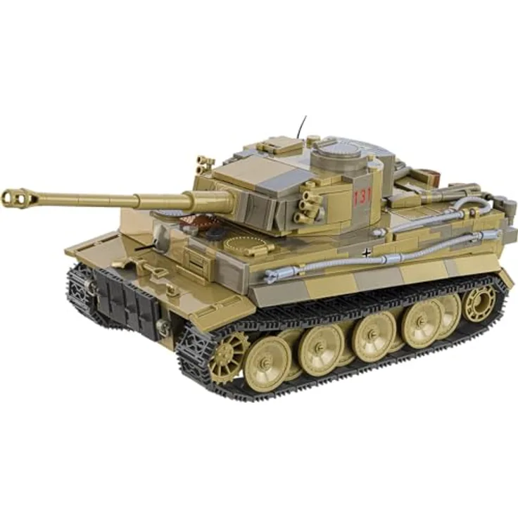 Cobi Panzer VI Tiger I no 131, Klemmbausteinset mit 1.275 Elementen, beweglichen Teilen und originalgetreuer Farbgebung
