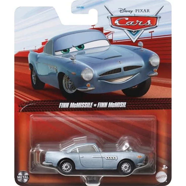 Disney Cars Spielzeug-Rennwagen Finn McMissile DKG43, 1:55 Auto, Metall, Londoner Geheimagent, Aston Martin DB5, Mattel – Bild 5