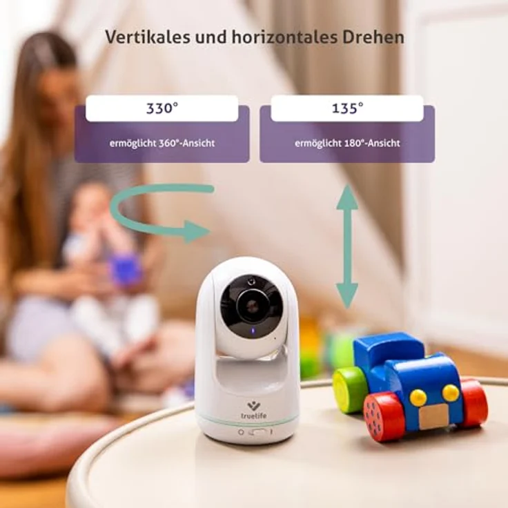 Truelife, Babyphone, NannyCam R5 elektronisches Babyphone (Babyphone mit Kamera, 300 m) – Bild 2