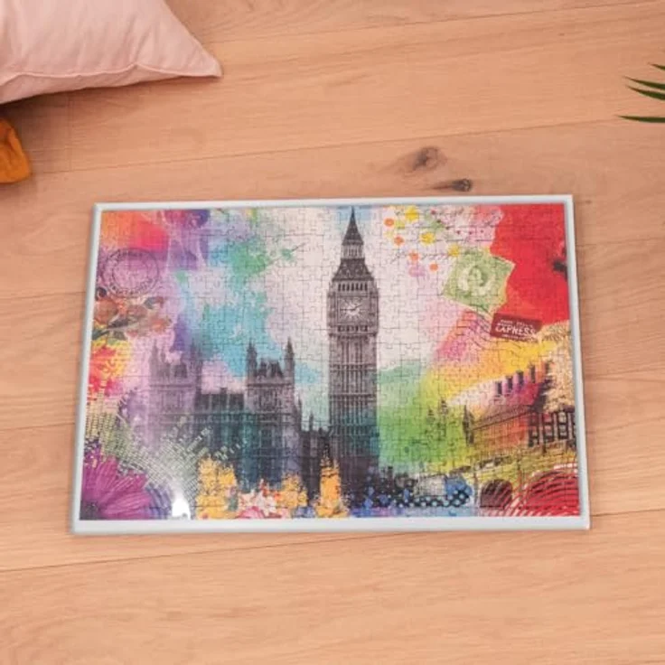Ravensburger 12001247 Rahmen, weiß, 17900-Format 50 x 37 cm, passend für 500 Teile Puzzles, DIY Deko Kit – Bild 3