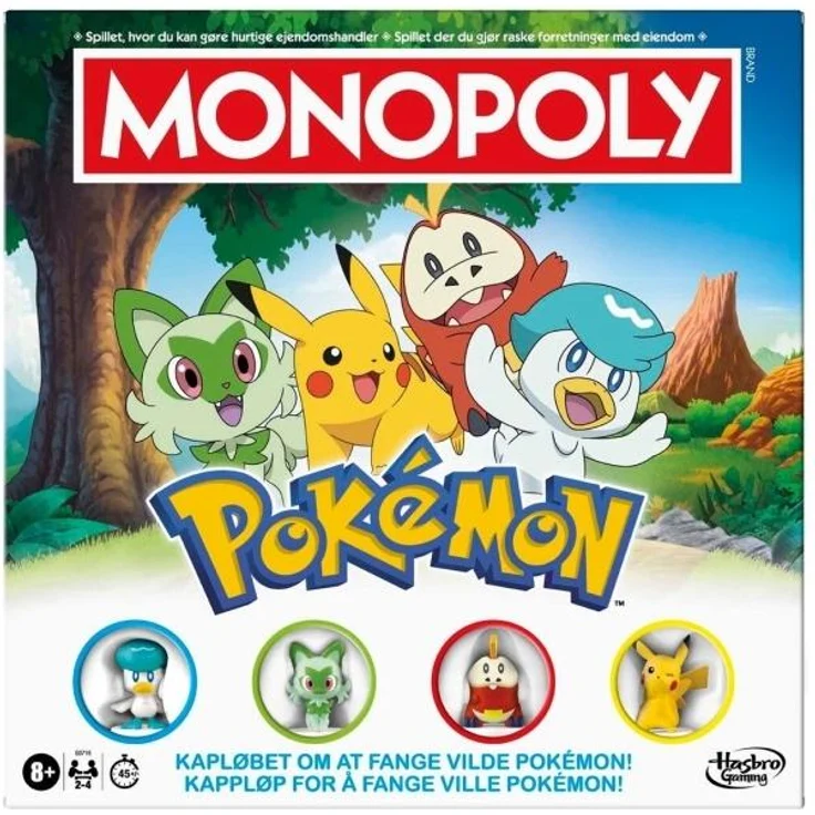 Pokémon Monopoly, Brettspiel mit einzigartiger Pokémon-Fangmechanik für Pokéfans, Deutsch