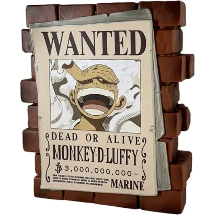 Plastoy One Piece Wanted Luffy Spardose Figur, 16 cm, Sammelfigur für One Piece-Fans – Bild 5