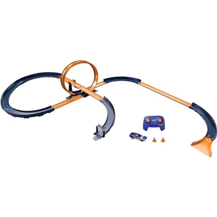 Hot Wheels HXX45 Speed Challenge, Fahrzeug- & Schienen-Set aus Metall und Kunststoff, mehrfarbig, für Kinder ab 5 Jahren