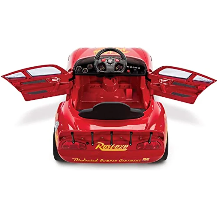 Huffy Elektro-Kinderauto Cars Lightning McQueen, 7.2V mit Scheinwerfern, Autosounds und Belastbarkeit 27 kg – Bild 6