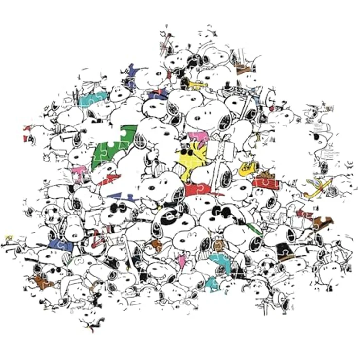 Clementoni 39804 Impossible Puzzle Peanuts, 1000 Teile Puzzle für Erwachsenen und Kinder ab 14 Jahren, umweltfreundlich, made in Italy – Bild 4