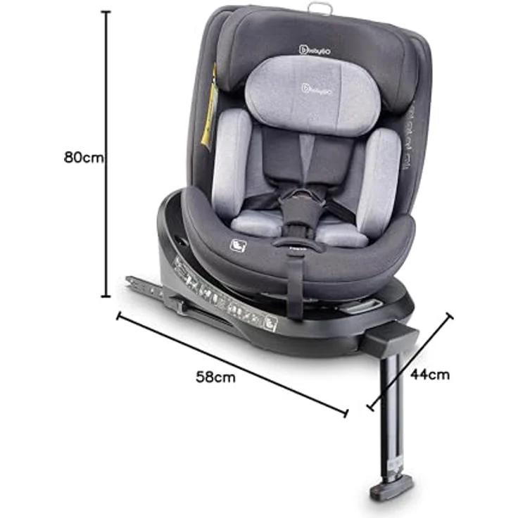 BabyGo Autokindersitz Move 360 I Size, 360-Grad-Rotation, Full Side Protection, für Körpergröße von 40-150 cm – Bild 9