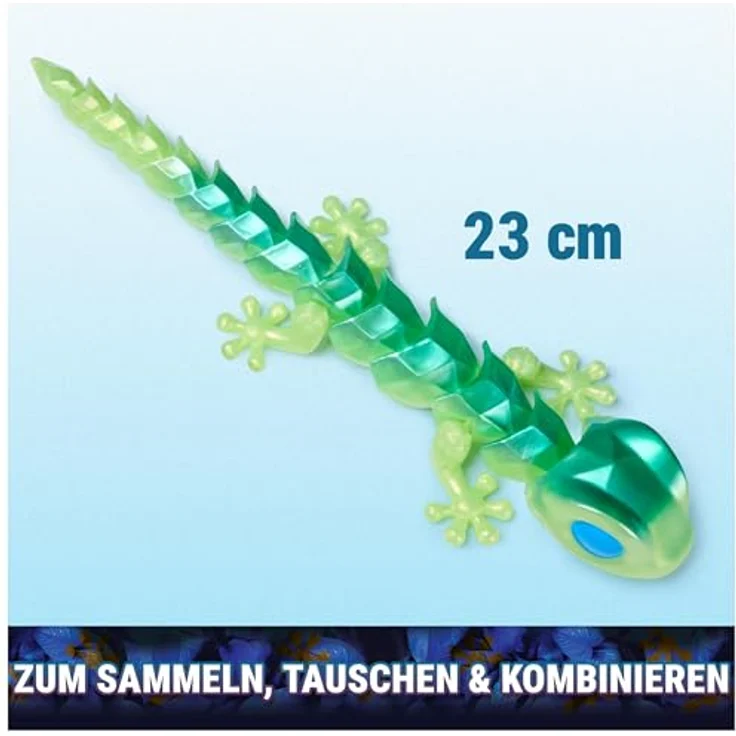 CrystaLynx Gecko, 23 cm große sammelbare bewegliche Geckofigur in Blindbox, Fidget-Spielzeug für Kinder ab 8 Jahren und Erwachsene, 1 von 12 Designs ukup 2 seltene Varianten – Bild 2