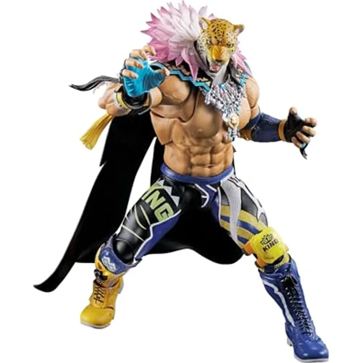 Bandai Tamashii Nations Tekken S.H. Figuarts King Actionfigur, voll beweglich, 17 cm, mit Zubehör