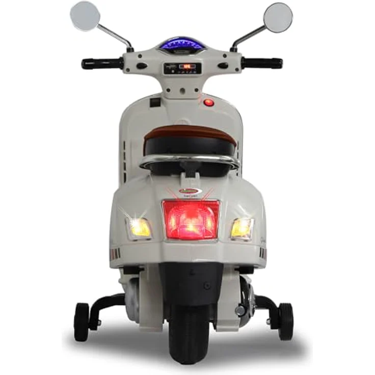 Weiss Ride-on Vespa GTS 125 Li-Power 12.6, elektrisches Kinderfahrzeug mit 60 km/h und Lithium-Ionen-Akku, weiss – Bild 5