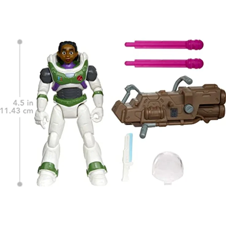 Disney Pixar HHJ88 - Buzz Lightyear Mission Equipped Izzy Hawthorne Spielfigur mit 12 beweglichen Gelenken, inklusive Laser-Attacke & Zubehör, Spielzeug für Kinder ab 4 Jahren – Bild 3