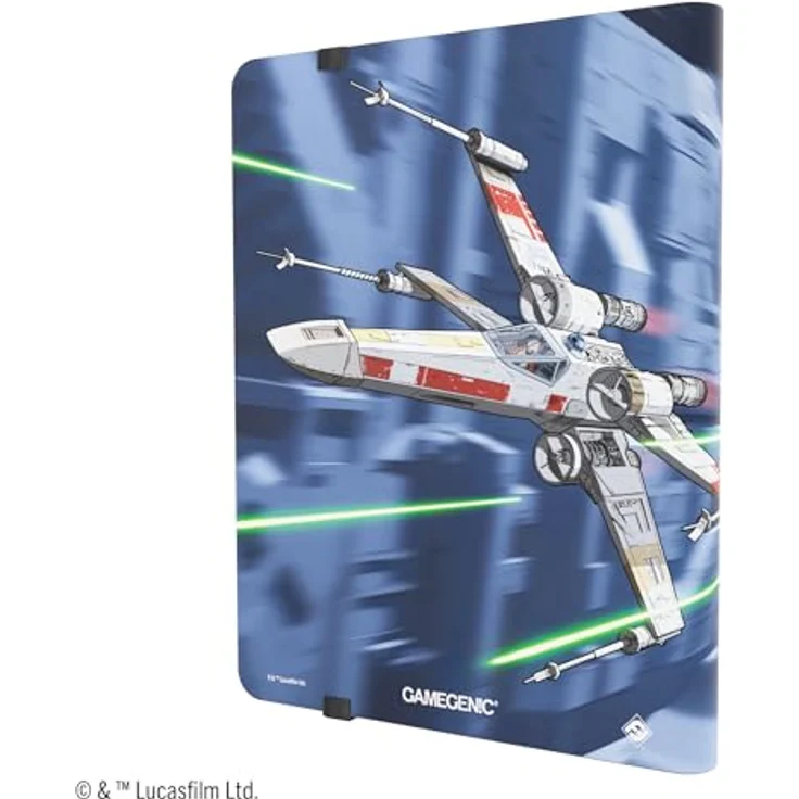 Gamegenic Star Wars: Unlimited 18-Pocket Album – X-Wing/Tie Fighter, für bis zu 360 Karten, farbenfroher Full-Art-Druck, mit elastischem Gurt – Bild 2