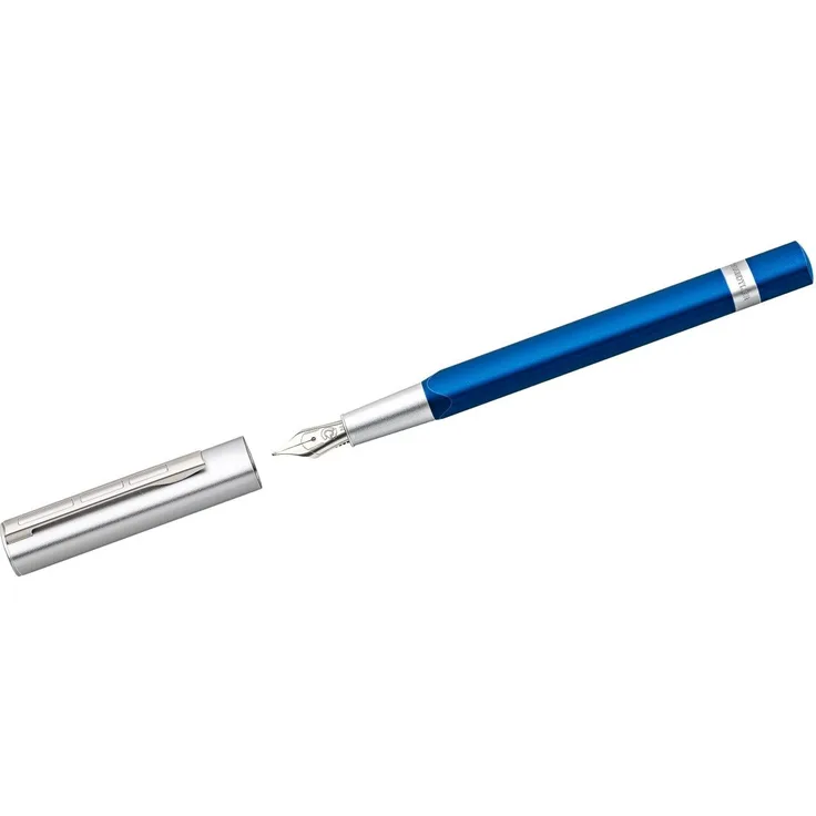 STAEDTLER Füllhalter TRX, blau, mit Edelstahl-Schreibfeder und Aluminium-Schaft