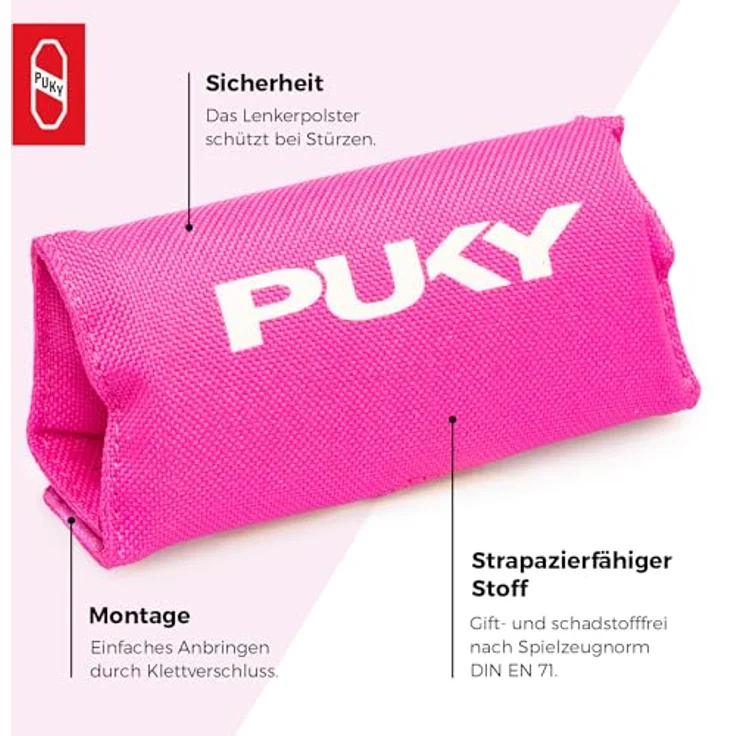 Puky Lenkerpolster für Laufräder, Dreiräder und Scooter pink – Bild 5