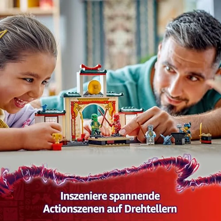 LEGO NINJAGO Spinjitzu-Tempel der Ninja - Bauset mit Minifiguren und Drachen Figur - Actionreiches Spielzeug für Jungen und Mädchen ab 4 Jahren 71831 – Bild 5