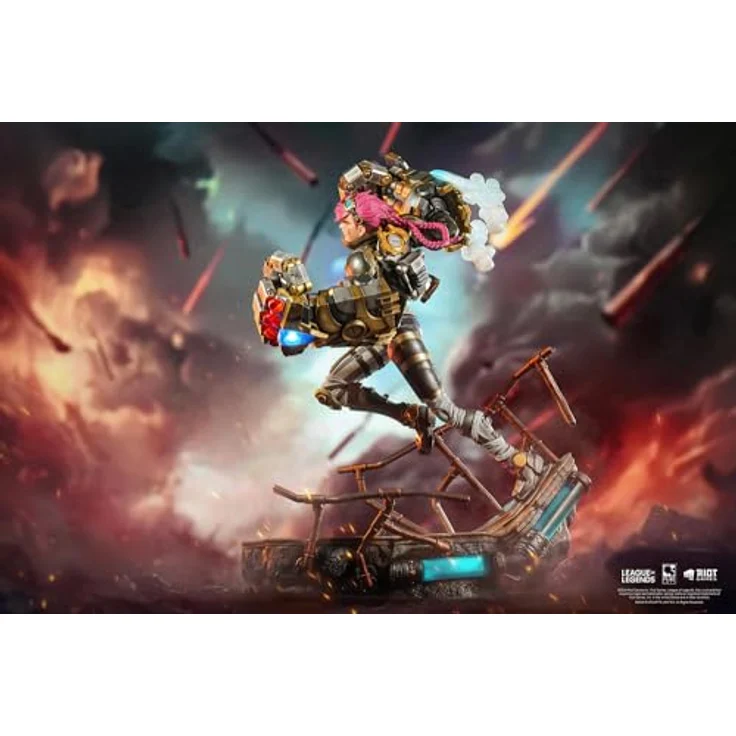 Pure Arts League of Legends Statue 1/6 Vi, 40 cm, detailgetreu mit LED-Lichtfunktion, limitierte Auflage von 2500 Stück – Bild 5