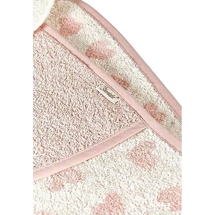 Sterntaler Kapuzen Badetuch 80 x 80 cm Esel Emmi Girl flora rose mit Applikation Eselkopf und angesetzten Ohren, weiches Frottee für Mädchen – Bild 3