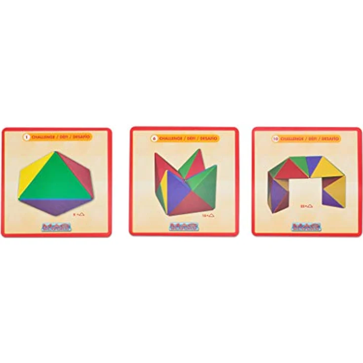 Betzold - Magnetwürfel aus 24 farbigen Tetraedern - Geometrie-Bausatz Mathematik – Bild 5