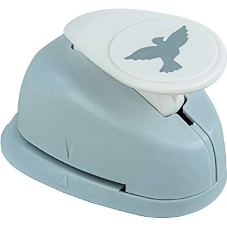 Rayher Hobby 89841000 Motivstanzer Taube, ø 2,54 cm- 1 Zoll, geeignet für Papier/Karton bis zu 200g/m² – Bild 1