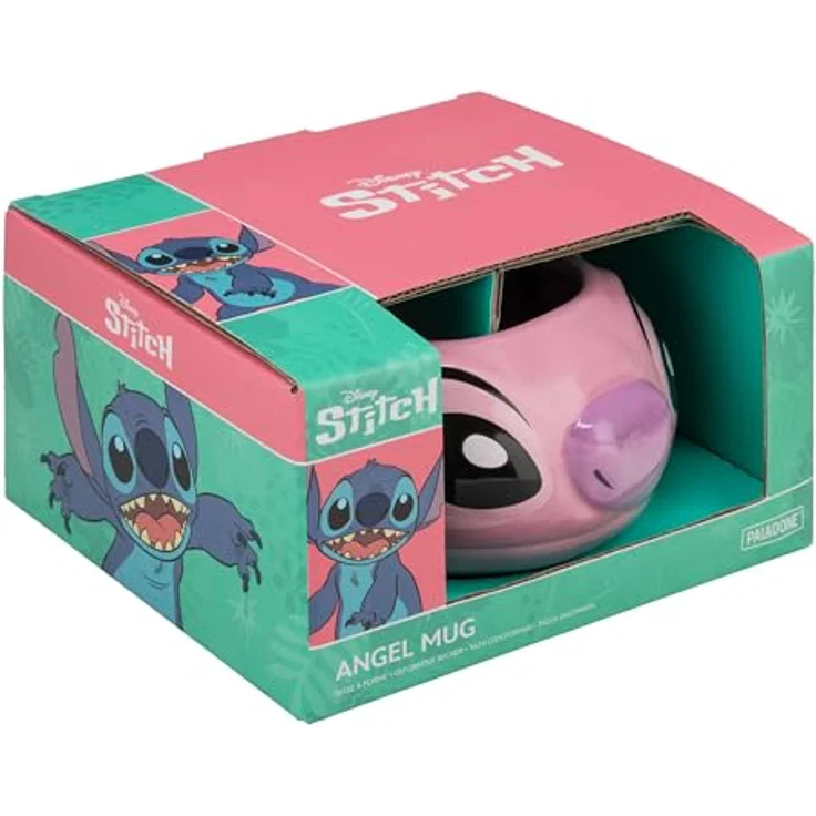 Paladone Angel Kaffeetasse, 450 ml Keramik, 3D-Mug aus Lilo-&-Stitch-Universum, offiziell lizenziert – Bild 2
