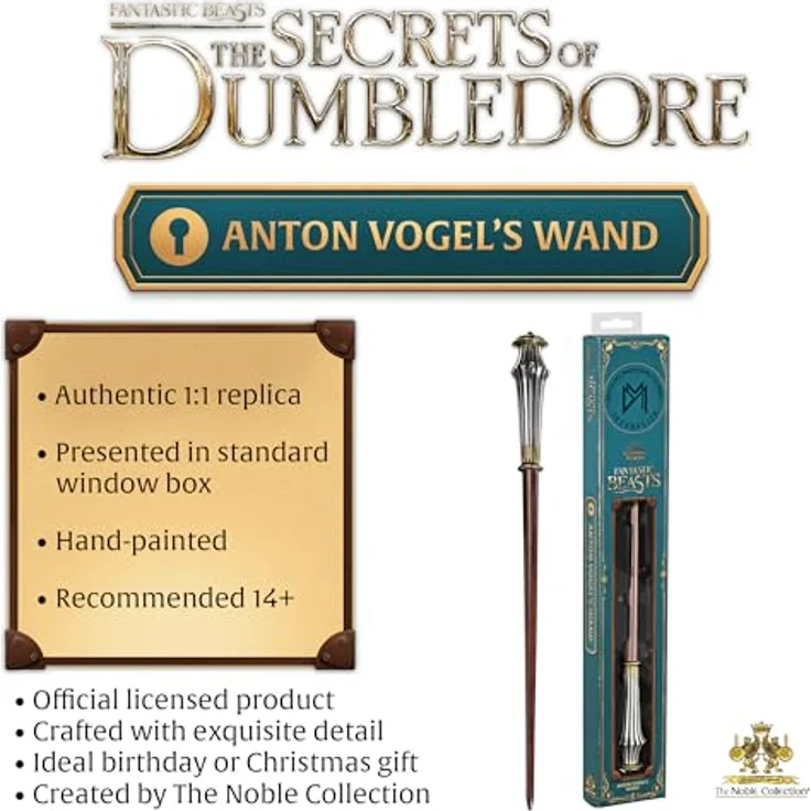 The Noble Collection Wand of Anton Vogel, Kostümzubehör in Fensterbox – Bild 4