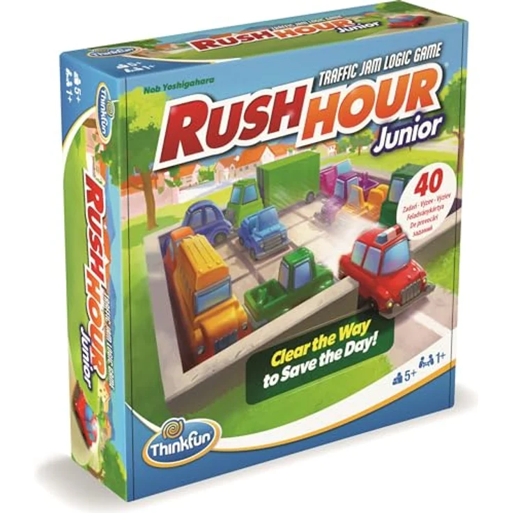 RAVENSBURGER Rush Hour Junior, Denkspiel zur Förderung von Kreativität und Koordination, ab 5 Jahren, 40 Aufgabenkarten, 1+ Spieler – Bild 2