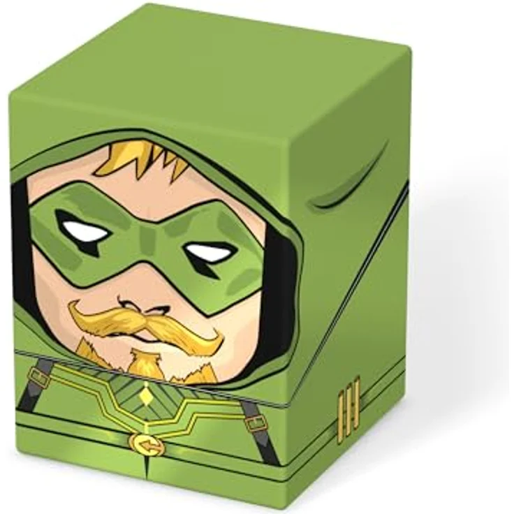 Ultimate Guard Squaroes Boulder 100+, Deck-Box für bis zu 100 Double-Sleeve Sammelkarten, aus 78% nachwachsenden Rohstoffen, Grüner Pfeil – Bild 2