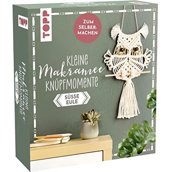 Kleine Knüpfmomente: Makramee-Knüpf-Set - Süße Eule