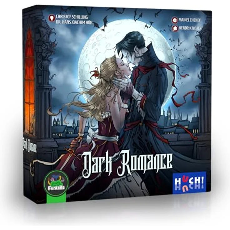 Funtails FUNTAILS: Dark Romance - Strategiespiel für 2 Personen, emotionale Deduktion in viktorianischer Welt, Spielzeit 15-45 Minuten, für Spieler ab 16 Jahren – Bild 1