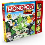 Hasbro Monopoly Junior Brettspiel, kindgerechte Wirtschaftssimulation in Dänisch und Norwegisch