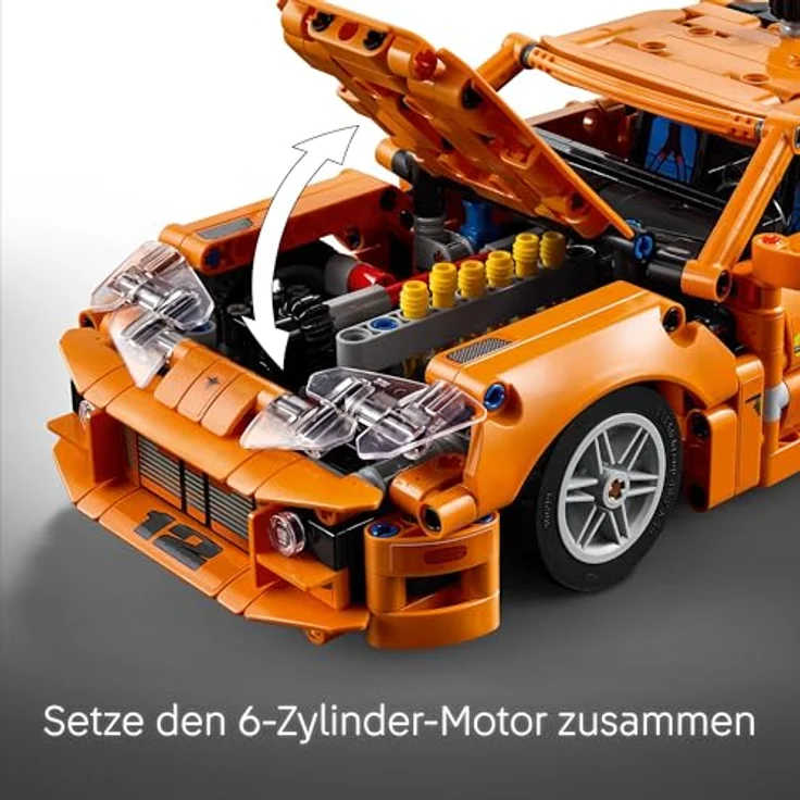 LEGO Technic Fast and Furious Toyota Supra MK4 - Spielzeug Auto - Mit 6-Zylinder-Motor & aufklappbaren Türen - Modell Set für Jungen und Mädchen ab 9 Jahren - Geschenkidee zum Geburtstag 42204 – Bild 4