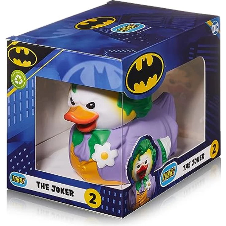 TUBBZ Box-Ausgabe Der Joker Sammler-Vinyl-Gummiente Figur - Offizielles DC Merchandise - TV, Filme & Videospiele, Display-Box inklusive - Batman Inspired Graphics, 9 cm (3,54 Zoll) – Bild 2